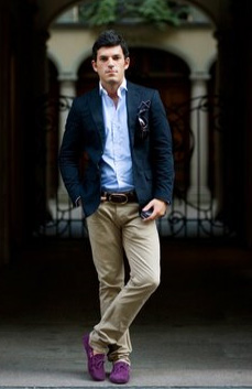 Navy Blue Dress Shoes on What You   Ll Need To Put Together A Similar Look