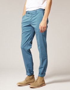 Blue chino pants