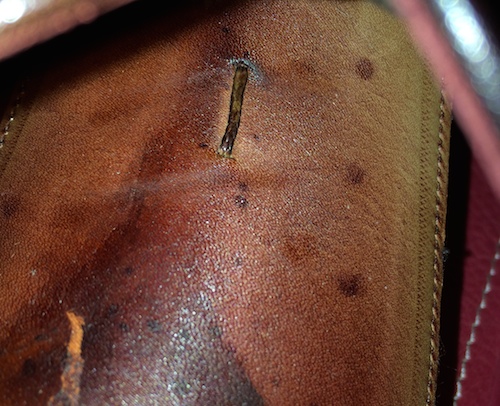 Italian luxury shoes inside leather