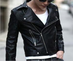 Black Leather Jacket for men