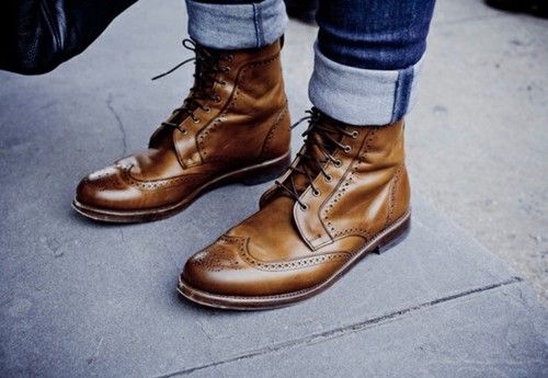 Brown Wingtip Boots